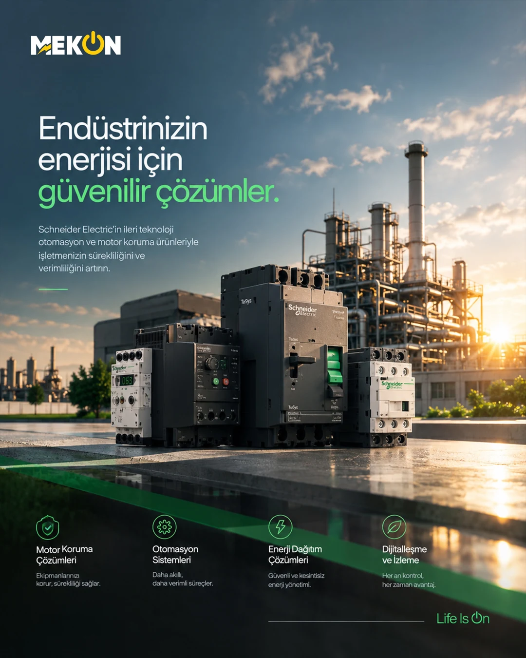 Endüstrinizin enerjisi için güvenilir çözümler.